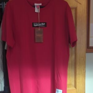 Mitchell & Ness Vibrant Red Short Sleeve Tee